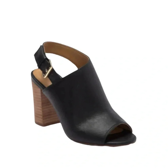 NORDSTROM 14th & Union Sandal Asher Block Heel Black Size 11 NWT - Picture 1 of 11